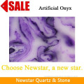 Newstar polished artificial Syringa Oblata onyx tiles